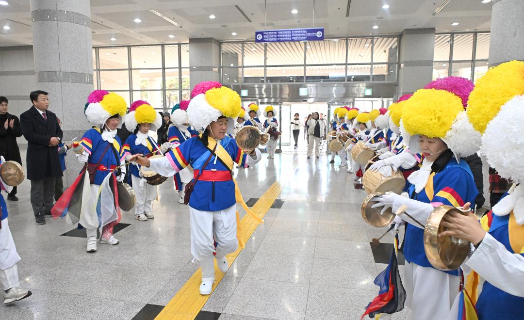 상대동 풍물단 진주시의회 지신 밟기