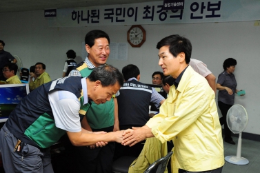 유계현 진주시의회의장, 시의원 을지연습 근무자 격려 및 참석